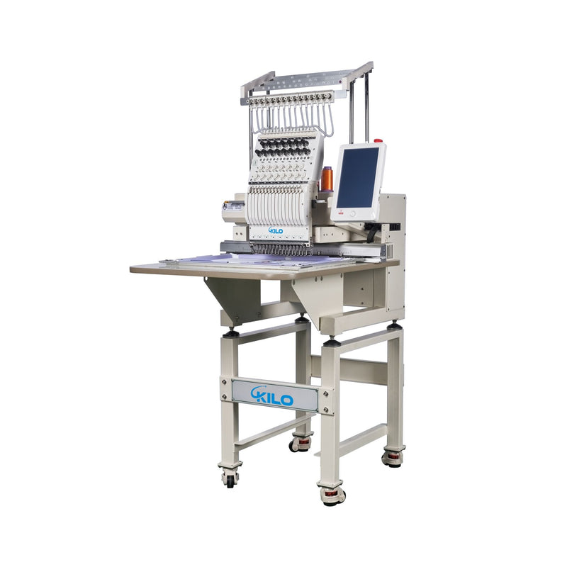 [13X20"] 15-Needle Commercial Embroidery Machine With LCD Touchscreen And Laser Positioning (SAK57613)