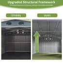 [13x20FT] Alora Large Heavy-Duty Outdoor Metal Storage Shed With Double Doors (SAK65331)