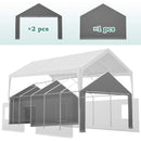 [13X26FT] Alora Heavy-Duty Carport Canopy With Roll-Up Doors And Windows (SAK14975) by SAKSBY WHOLESALE