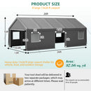 [13X26FT] Alora Heavy-Duty Carport Canopy With Roll-Up Doors And Windows (SAK14975) by SAKSBY WHOLESALE