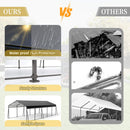 [13X26FT] Alora Heavy-Duty Weather-Resistant Outdoor Carport With Protective Film (SAK82451)