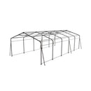 [13X26FT] Alora Heavy-Duty Weather-Resistant Outdoor Carport With Protective Film (SAK82451)