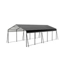 [13X26FT] Alora Heavy-Duty Weather-Resistant Outdoor Carport With Protective Film (SAK82451)