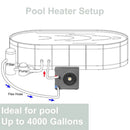 14.8K BTU Premium Above Ground Swimming Pool Heater Pump (SAK97584) by SAKSBY.com