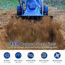 BILT HARD 14" Electric Tiller Cultivator: 10 Amp Motor, Foldable with Adjustable Wheels