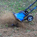 BILT HARD 14" Electric Tiller Cultivator: 10 Amp Motor, Foldable with Adjustable Wheels