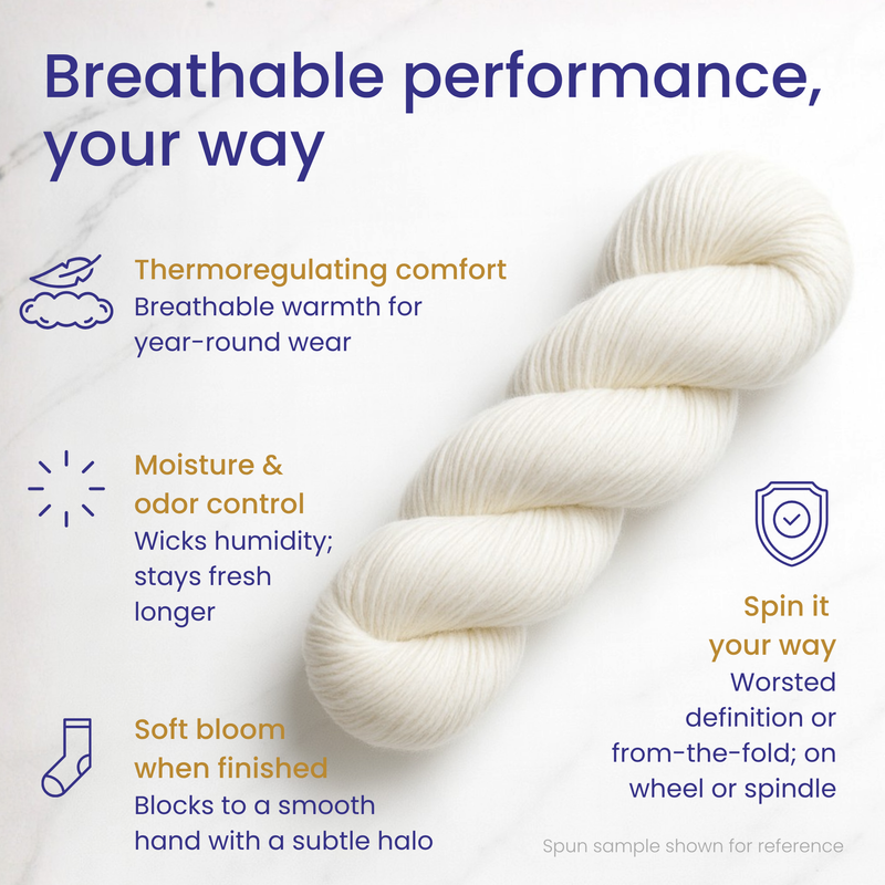 Undyed Merino Combed Wool Top