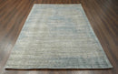 6x9 Gray, Beige Hand Knotted Hand Made 100% Wool Modern & Contemporary Oriental Area Rug