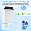 14000 BTU Inverter Portable Air Conditioner 3 in 1 Wifi Enabled AC Unit-White by LJGDeals