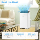 14000 BTU Inverter Portable Air Conditioner 3 in 1 Wifi Enabled AC Unit-White by LJGDeals