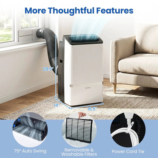 14000 BTU Portable Air Conditioner with WiFi & Dehumidifier, photo 2 of 8