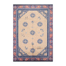 6'7"x9'8" Hand Knotted Wool Chinese Art Deco Traditional Oriental Area Rug Beige