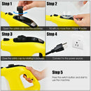 Handheld Steam Cleaner 1400W with 14-Piece Accessory Kit by DirectDeals