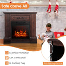 1400W TV Stand Electric Fireplace Mantel with Remote Control