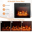 1400W TV Stand Electric Fireplace Mantel with Remote Control by LJGDeals