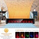 1400W Electric Baseboard Heater with Realistic Multicolor Flame-Black by LJGDeals