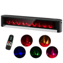 1400W Electric Baseboard Heater with Realistic Multicolor Flame-Black by DirectDeals