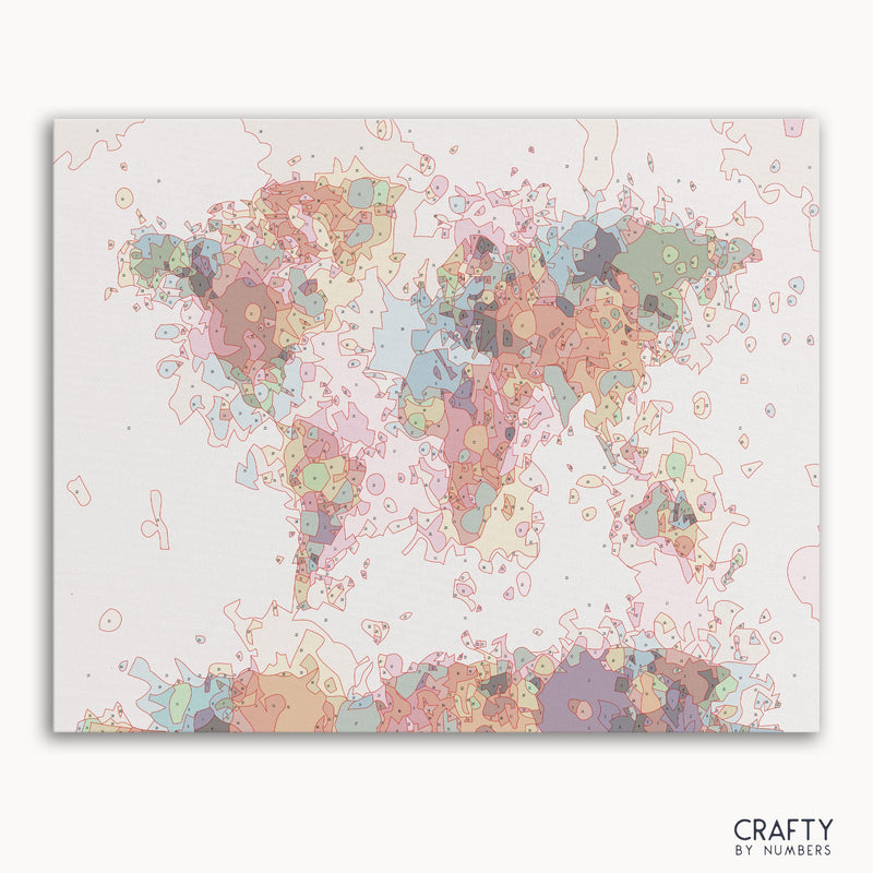 Colorful World Map