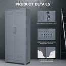 Gray And Metal Storage Cabinet by HouseOfZazla