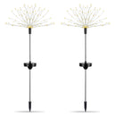 2Pcs Solar Powered Starburst Lights 240 LEDs Firework Lamp Garden Path Decor Lights