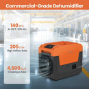 140 Pints Commercial Dehumidifier with Pump and Drain Hose by LJGDeals