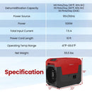 140 Pints Commercial Dehumidifier with Pump and Drain Hose by LJGDeals