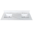 61-Inch Quartz Double Bathroom Vanity Top