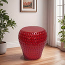 Strawberry Fruit Stool, 13.4" Oversized Resin Stool by HouseOfZazla