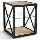 Set of 2 Modern End Table Nightstands