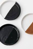 Dawson Spoon Rest - Matte Black/White - 4 inch