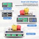 66lb Price Computing Scale Commercial Food Scale with Dual LCD Displays by LJGDeals