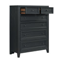 6 Drawer Chest With Knobs And Smooth Slides by HouseOfZazla