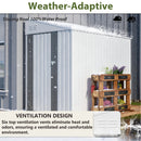 White 4' x 7' Lean-To Storage Shed by HouseOfZazla