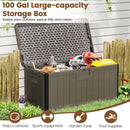 100 Gallon Large Deck Box with Lockable Lid for Patio by LJGDeals