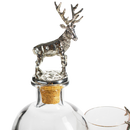 Whiskey Stag Decanter Set Premium Barware Gift Elegant Drinkware Collection by The Wine Savant
