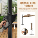 9 FT Cantilever Patio Umbrella with Vented Top and Sun-Protective Canopy by LJGDeals