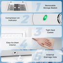 141 L/5 Cu.Ft Compact Chest Freezer with 7-Gear Adjustable Temperature-White