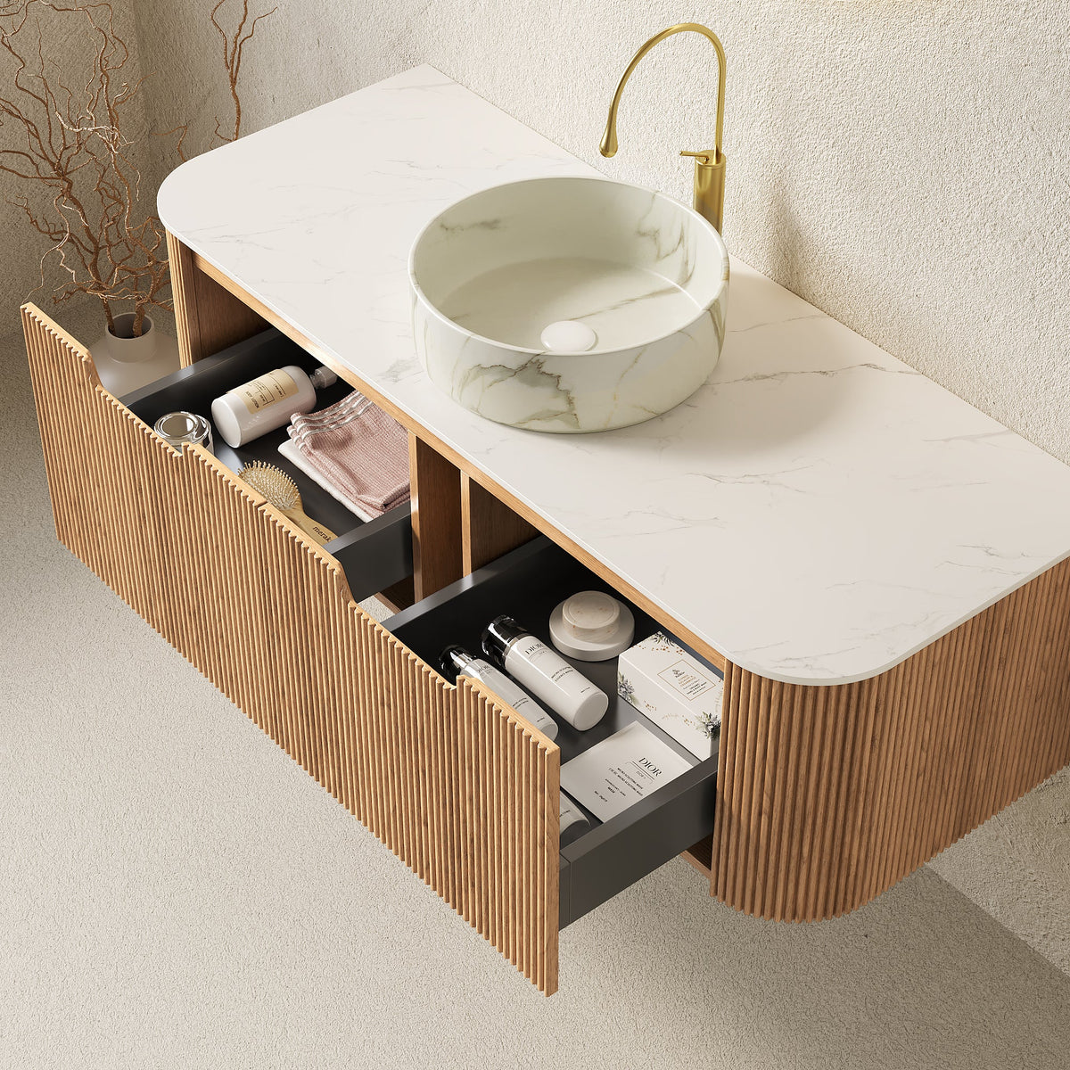 Dina 48" Bathroom Vanity & Sink, photo 7 of 10