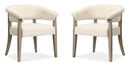 Braelyn - Upholstered Host Chair (Set of 2) - Dorian Gray by Unique Piece Furniture