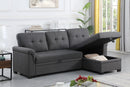 Lucca - Reversible Sleeper Sectional Sofa With Storage Chaise by Unique Piece Furniture