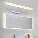 GobekUsa Modern Rectangular Wall Light - Black/White - 16.5"/20.5" W LED Acrylic Vanity Lighting - Warm/White for Bathroom