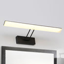 GobekUsa Modern Rectangular Wall Light - Black/White - 16.5"/20.5" W LED Acrylic Vanity Lighting - Warm/White for Bathroom