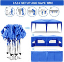 10'x20' EZ Pop Up Canopy Outdoor Portable Party Folding Tent with 6 Removable Sidewalls by HouseOfZazla