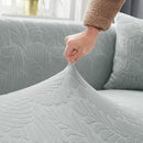 Stretch Couch Covers for 1/2/3/4/5 Seater L Shape Sofa Slipcovers with Elastic Bottom for Kids