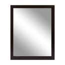 Wall Mount Mirror 11.8x15.7Inch Wood-Like Frame Rectangle Modern Hanging Mirror for Bathroom Bedroom Living Room