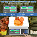 66lb Price Computing Scale Commercial Food Scale with Dual LCD Displays by LJGDeals