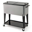 Portable Patio Cooler with Bottom Storage Shelf and Bottle Opener by DirectDeals