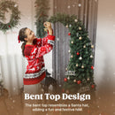 6 Ft Prelit Bent Top Christmas Tree