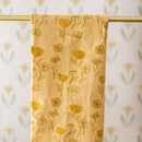 Yellow Poppy Embroidered Dish Towel by Galley & Fen