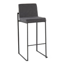 Fuji - Contemporary High Back Barstool Elegant Design by HouseOfZazla